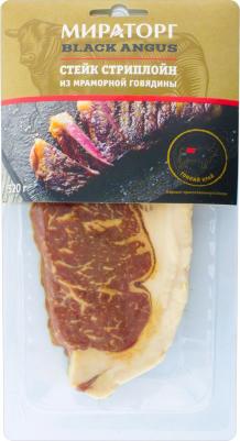 Стейк Стриплойн из мраморной говядины Black Angus, 320 г – фото 1