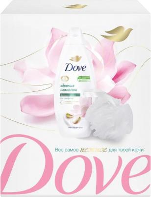 Подарочный набор фисташковый крем-гель для душа 250 мл и мочалка – фото 1