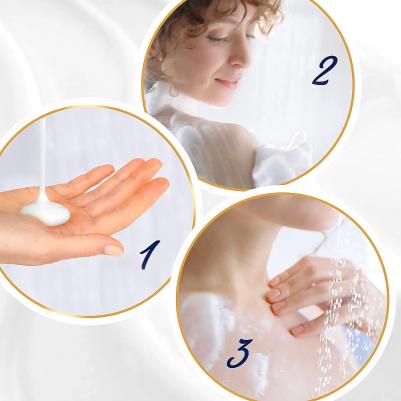 Подарочный набор фисташковый крем-гель для душа 250 мл и мочалка – фото 5