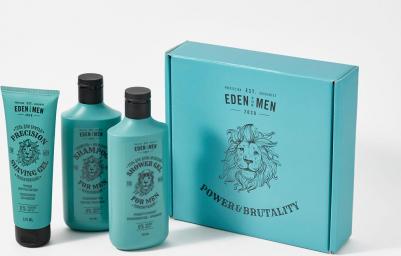 Набор подарочный для мужчин FOR MEN в коробке гель для душа тонизирующий 250 мл + шампунь укрепляющий 250 мл + гель для бритья увлажняющий 125 мл – фото 3