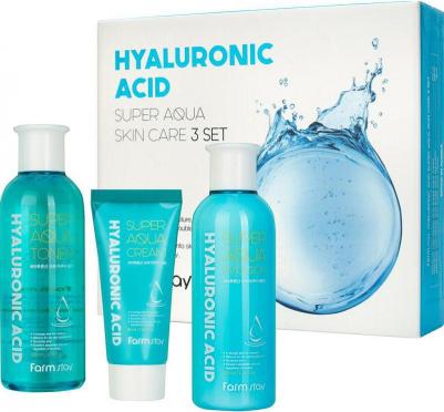 Hyaluronic Acid Super Aqua Skin Care 3 set - Набор средств по уходу за кожей с гиалуроновой кислотой, 200мл*200мл*50мл – фото 11