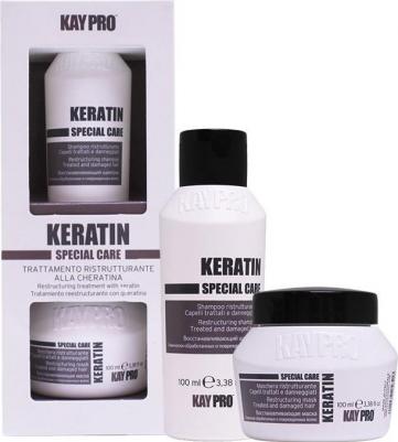 Keratin Restructuring Set, Набор: шампунь, 100 мл + маска, 100 мл