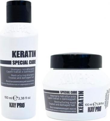 Keratin Restructuring Set, Набор: шампунь, 100 мл + маска, 100 мл – фото 1