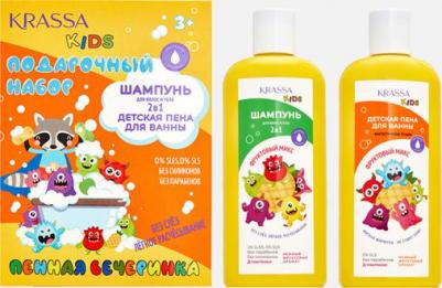 Подарочный набор Шампунь для волос и тела + Пена для ванны Фруктовый