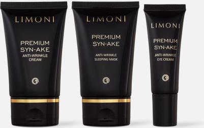 Набор Premium Syn Ake Anti Wrinkle Care Set, Cream 50ml, Eye Cream 25ml, Sleeping Mask 50 ml – фото 2