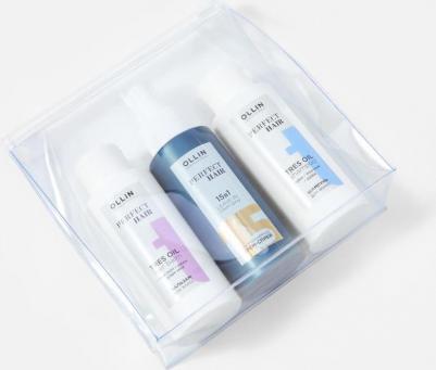 Дорожный набор PERFECT HAIR для ухода за волосами : шампунь + бальзам + спрей 15 в 1, 3*100 мл – фото 3