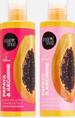 Super Glow Подарочный набор для ухода за волосами: укрепляющий питательный шампунь и бальзам кондиционер увлажняющий с протеином 2х200 мл