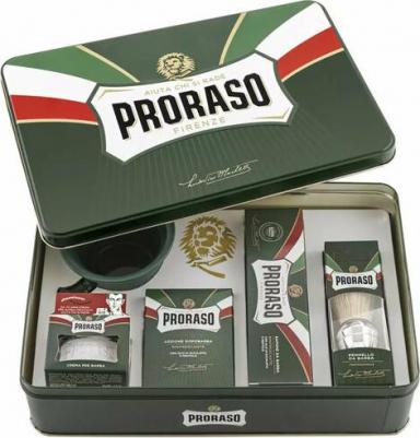 Набор для бритья Classic Shaving Set зеленый, 5 предметов – фото 1