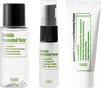 Мини-набор успокаивающих средств Centella Unscented Line Travel Kit – фото 1