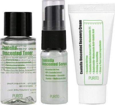 Мини-набор успокаивающих средств Centella Unscented Line Travel Kit