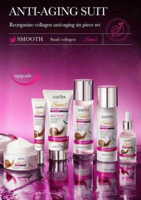 Набор средств для лица Набор для ухода за кожей лица с улиточным восстанавливающим коллагеном