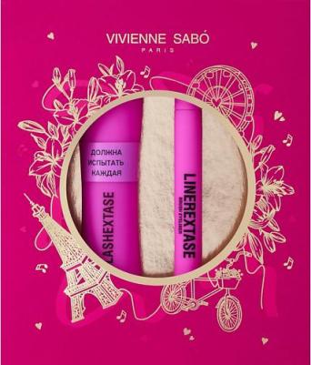 Набор средств для макияжа Подарочный набор тушь Lashextase + подводка Linerextase