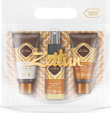 Дорожный набор тревел-формата "Ритуал Солнца": крем после загара, крем солнцезащитный SPF30, масло для загара SPF15, мини формат, 3 шт х 50 мл