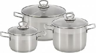 Набор нерж. сталь, 6 предметов, София, стеклянная крышка, арт. 9901-902-0 – фото 5