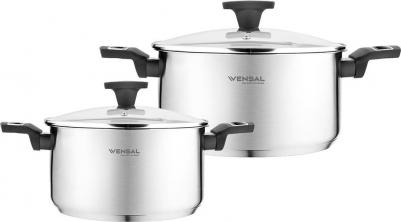 Набор 4 предмета Velours noir VS1504 из 2-х кастрюль 3 л и 5,4 л из нержавеющей стали – фото 7