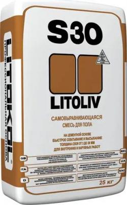 Самовыравнивающая смесь для пола LitoLiv S30 – фото 1