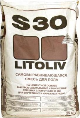Самовыравнивающая смесь для пола LitoLiv S30 – фото 3