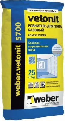 5700 стяжка пола (25кг) / 5700 ровнитель для пола базовый (25кг) – фото 2