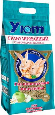 Наполнитель Гигиеническая подстилка гранулированный древесный с ароматом яблока, 9 л