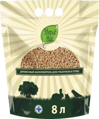 Наполнитель для для грызунов и птиц древесный 8л – фото 1