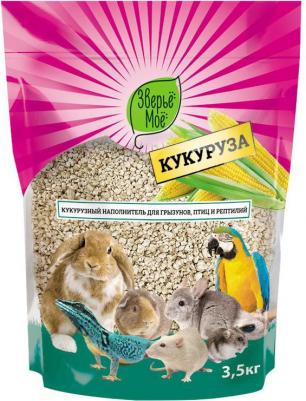 Наполнитель для кошек, грызунов, птиц и рептилий Кукурузный 3,5кг – фото 2