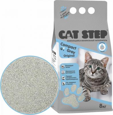 комкующийся минеральный наполнитель Compact Grey Original (8 кг) – фото 1