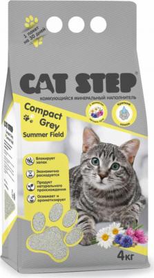 Наполнитель для кошачьего туалета Compact Grey Summer Field, бентонитовый, 8 кг