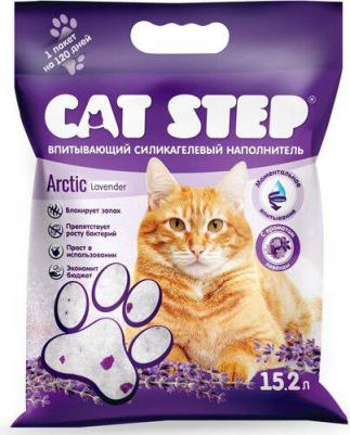 Впитывающий наполнитель для кошек Arctic Lavender силикагелевый, 6.68 кг, 15.2 л