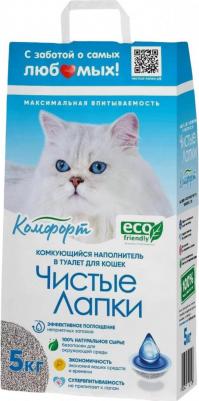 Наполнитель для кошек комкующийся Clean Paws 5кг – фото 11