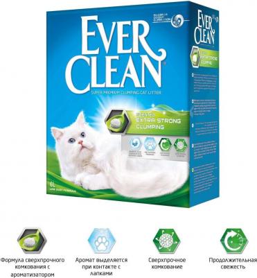 Наполнитель Extra Strong Clumping Scented комкующийся бентонит свежесть 10кг 10 л – фото 3