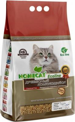 Ecoline древесный комкующийся наполнитель для кошачьих туалетов 18 л – фото 1