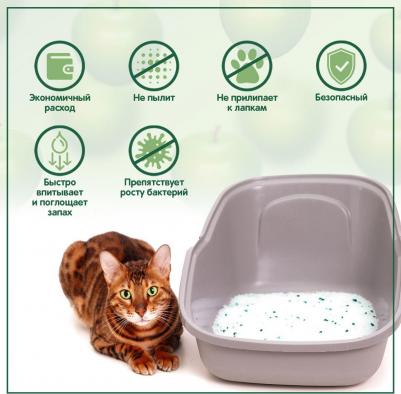 Наполнитель для кошачьего туалета Яблоко 3.8л – фото 4