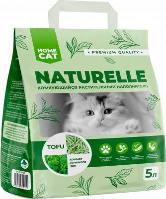Наполнитель для кошачьих туалетов Naturelle Tofu комкующийся, зеленый чай, 15 л