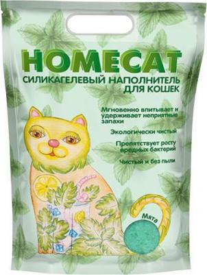 Впитывающий наполнитель для кошек силикагелевый, мята, 1.625 кг, 3.8 л – фото 1