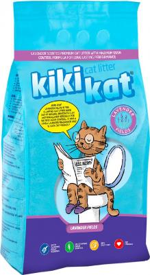 бентонитовый наполнитель для кошачьего туалета супер-белый комкующийся с ароматом "Лаванда" – фото 1