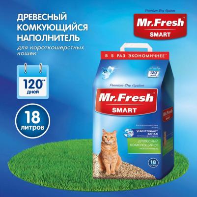 F603 Наполнитель для короткошерстных кошек 18л 8,3кг