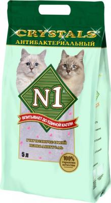 Наполнитель Crystals антибактериальный впитывающий силикагель для кошек 5л