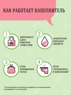 наполнитель впитывающий древесный для кошачьих туалетов - 16 л – фото 1