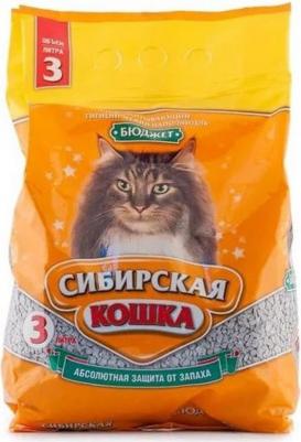 Впитывающий наполнитель для кошек Бюджет бентонитовый, 2.4 кг, 5 л – фото 1