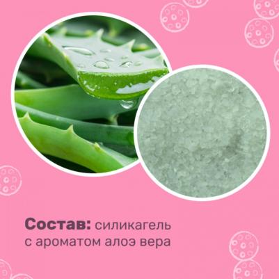 Впитывающий наполнитель для кошек силикагелевый, Алоэ, 3.32 кг, 7.6 л – фото 2