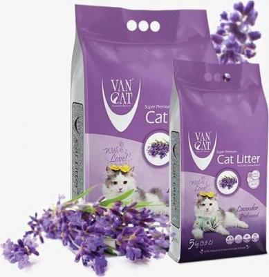 Lavender 5кг пакет комкующийся наполнитель без пыли с ароматом лаванды – фото 3
