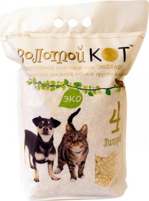 Впитывающий наполнитель для кошек кукурузный, 2.5 кг, 3 л
