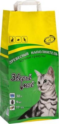 Наполнитель древесный крупные гранулы 2,8кг 10л – фото 1