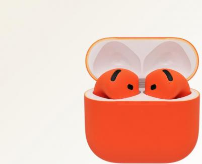 AirPods 4 (2024) с беспроводным зарядным футляром, Orange – фото 4
