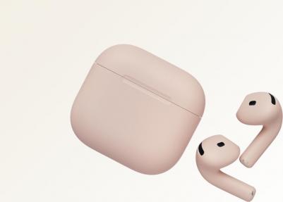 AirPods 4 (2024) с беспроводным зарядным футляром, Peach – фото 4