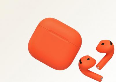 AirPods 4 ANC (2024) с беспроводным зарядным футляром, Orange – фото 4