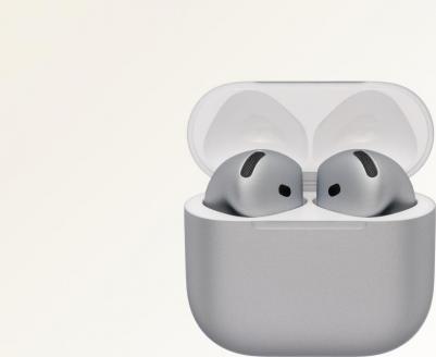 AirPods 4 ANC (2024) с беспроводным зарядным футляром, Silver – фото 3