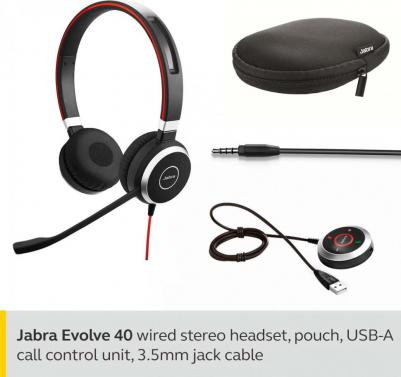 Evolve 40 MS Stereo USB, Black (6399-823-109) – фото 15