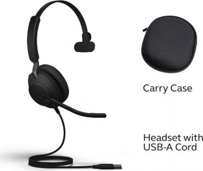 Evolve2 40 USB-A MS Mono, Black (24089-899-999) – фото 4