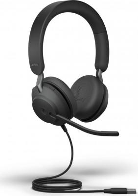 Evolve2 40 USB-A MS SE Stereo, Black (24189-999-999)